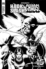 Hack Slash Vs Chaos #5 10 Copy Cermak B&W Incv (Net) (Mr)
