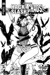 Hack Slash Vs Chaos #5 25 Copy Seeley B&W Incv (Net) (Mr)