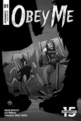 Obey Me #1 15 Copy Herrera B&W B Incv (Net) (Mr)