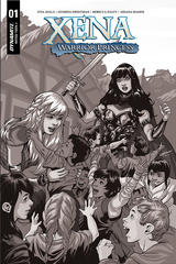 Xena Warrior Princess #1 20 Copy Lupacchino B&W Incv (Net)