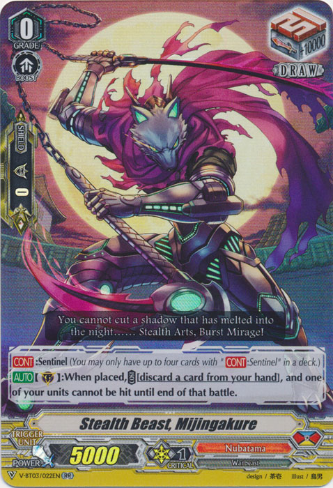 Stealth Beast, Mijingakure - V-BT03/022EN - RR