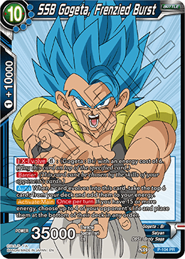 SSB Gogeta, Frenzied Burst - P-104 - PR