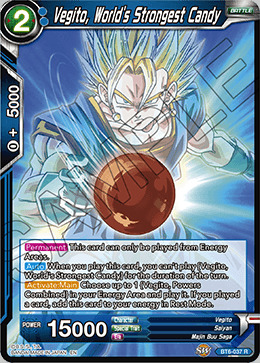 Vegito, Worlds Strongest Candy - BT6-037 - R