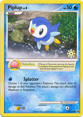 Piplup - 72/100 - Pokemon Countdown Calendar Promo