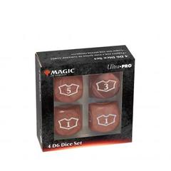 Ultra Pro - Deluxe 22MM Red Mana Loyalty Dice Set for Magic: The Gathering