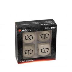 Ultra Pro - Deluxe 22MM White Mana Loyalty Dice Set for Magic: The Gathering