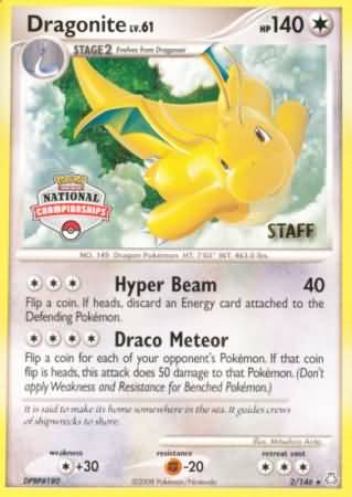 Dragonite - 2/146 - Staff National Championships Promo 2009