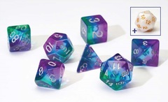 Dice Set - Blue Aurora