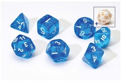 0107 Dice Set - Blue Translucent