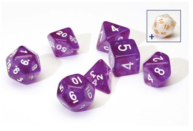 Dice Set - Purple Translucent