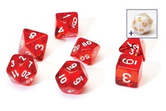 Dice Set - Red Translucent