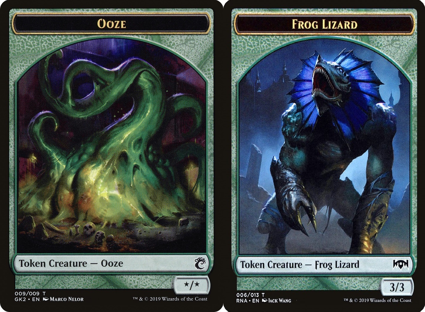 Ooze Token (009) // Frog Lizard Token (006)