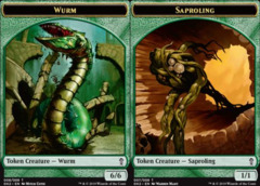 Saproling (007) // Wurm (008) Double-Sided Token