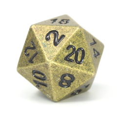 Single d20 - Ancient Copper