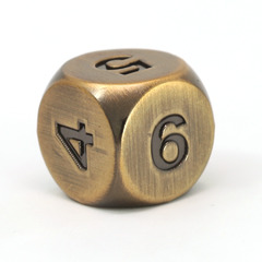 Single d6 - Ancient Silver