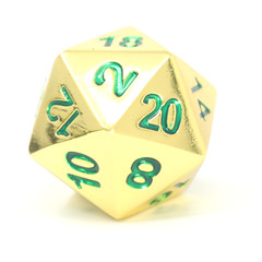 Single d20 - Brilliant Copper