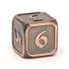 Single d6 - Gunmetal w/ Yellow