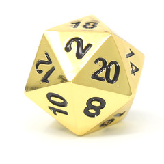 Single d20 - Shiny Copper