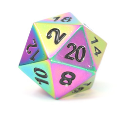 Single d20 - Scorched Rainbow