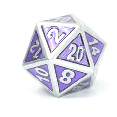 Single d20 - Shiny Silver