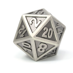 Single d20 - Gothica Battleworn Gold