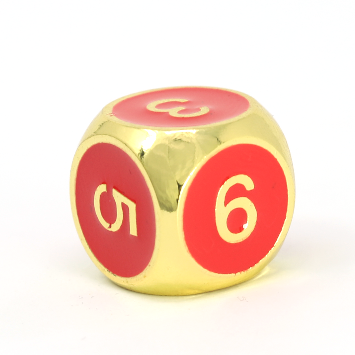 Single d6 - Gothica Gold w/ Green