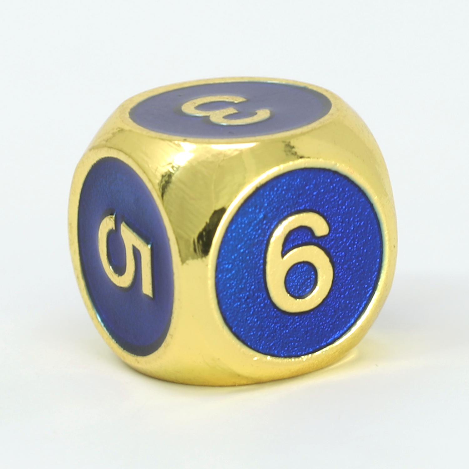 Single d6 - Gold Ruby