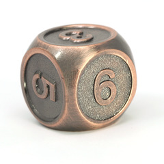 Single d6 - Gold Sapphire