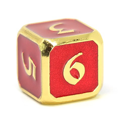 Single d6 - Mythica Gold Ruby