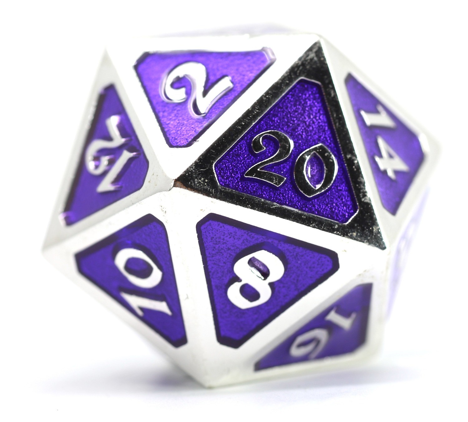 Big D20 - Mythica Platinum Amethyst