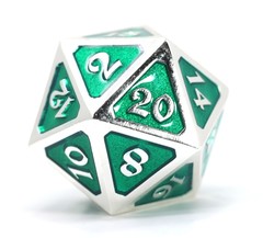 Big D20 - Mythica Platinum Emerald