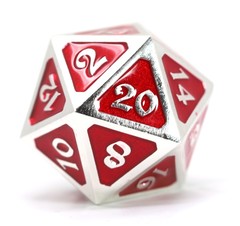 Big D20 - Mythica Platinum Ruby