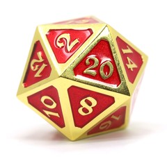 Big D20 - Mythica Gold Ruby