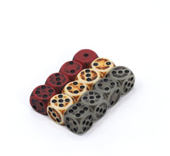 12mm D6s - Golem Mix set of 12 D6 with pips