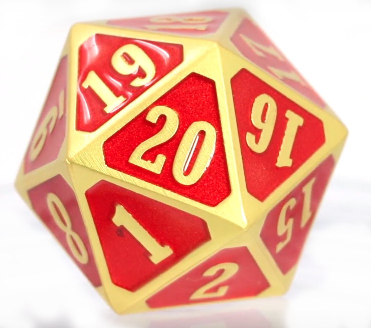MTG Roll Down Counter - Brilliant Gold Emerald