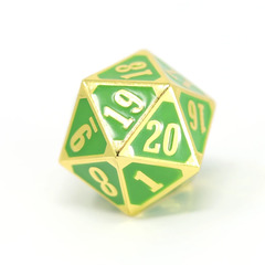 MTG Roll Down Counter - Shiny Gold w/ Green