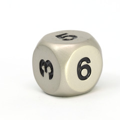 Single d6 - Brilliant Silver