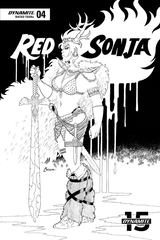 Red Sonja #4 20 Copy Conner B&W Incv (Net) (STL118203)