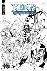Xena Warrior Princess #2 20 Copy Lupacchino B&W Incv (Net) (STL118227)
