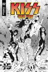 Kiss End #2 30 Copy Qualano B&W Incv (Net) (STL118189)