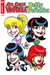 Red Sonja Vampirella Betty Veronica #1 4 Char Rmrk (STL118431)