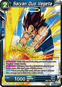 Saiyan Duo Vegeta - BT6-034 - C - Pre-release (Destroyer Kings)