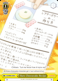 Rare Cheesecake Recipe - CCS/WX01-028 - U
