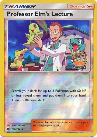 Professor Elms Lecture - 188/214 - Regional Championships Promo