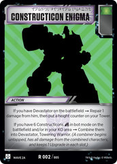 Constructicon Enigma (Wave 2A - Devastator)