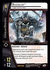 Batman, Cape and Cowl - Foil