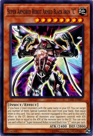 Super Armored Robot Armed Black Iron "C" - SAST-EN097 - Common - Unlimited Edition