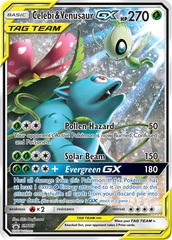 Celebi & Venusaur GX - SM167 - SM Black Star Promo