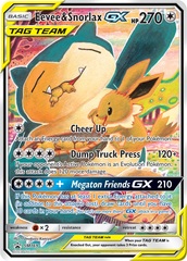 Eevee & Snorlax GX - SM169 - SM Black Star Promo