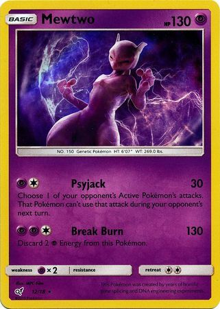 Mewtwo - 12/18 - Holo Rare